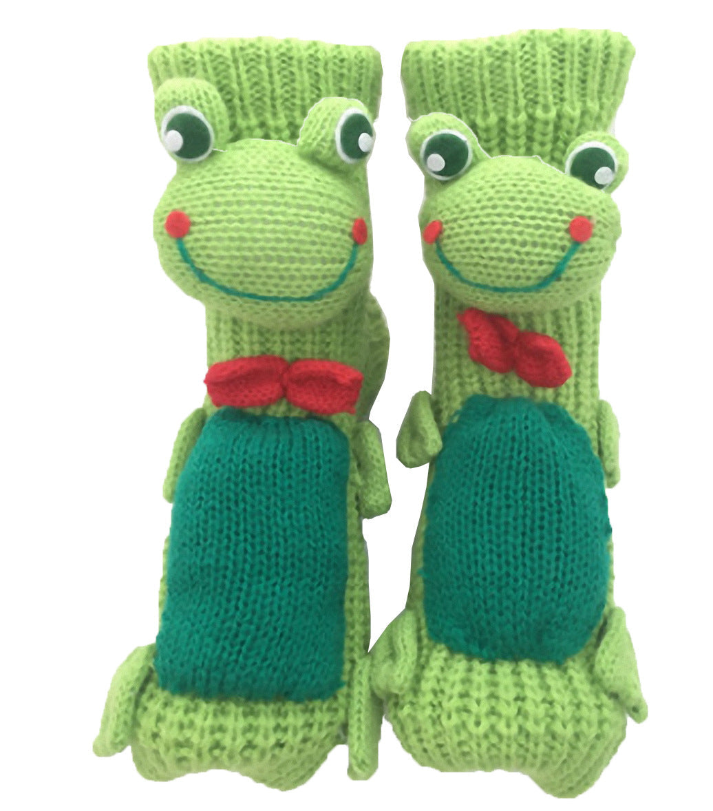 3D Cartoon Animal Funny Woolen Knit Socks Thickened Winter Warm Socks