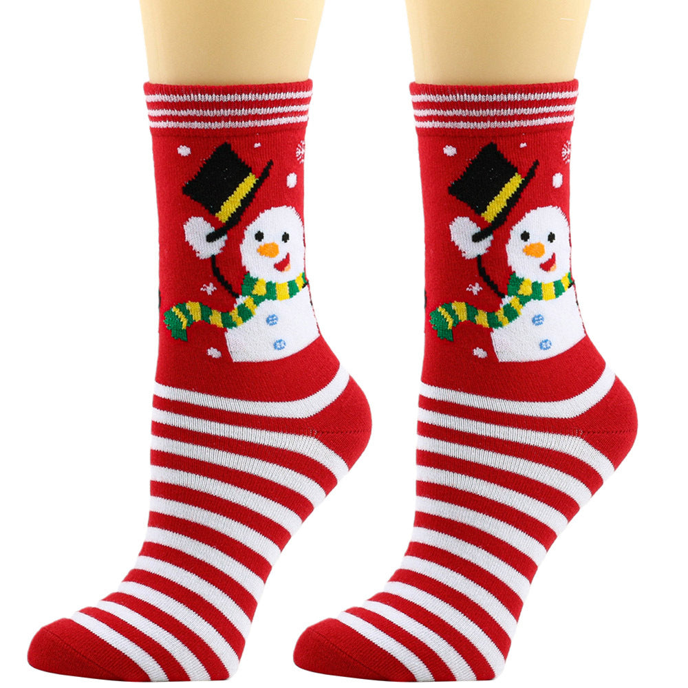 Christmas Socks New Style Cotton Socks Middle Tube Socks