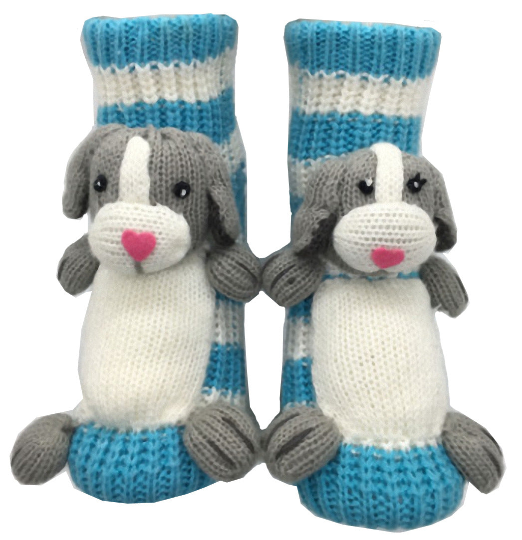 3D Cartoon Animal Funny Woolen Knit Socks Thickened Winter Warm Socks