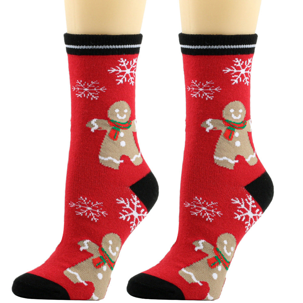 Christmas Socks New Style Cotton Socks Middle Tube Socks