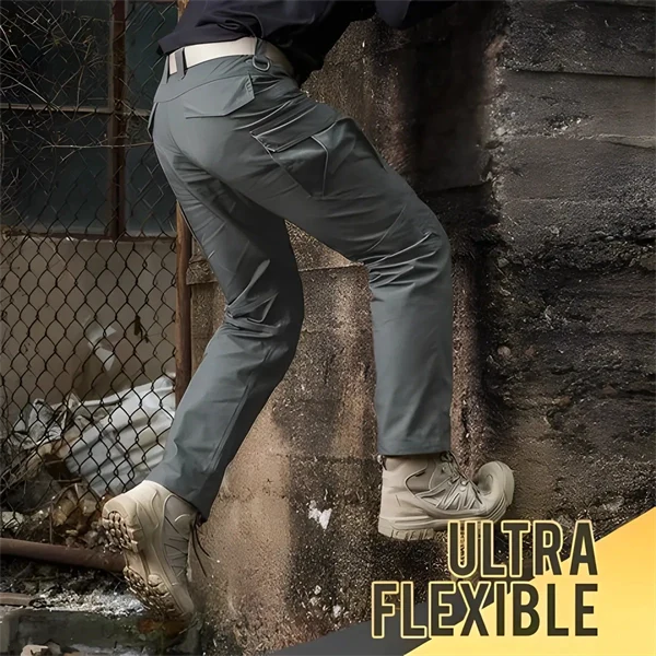 Outdoor Tactical Waterproof Pants – Army-Inspired Ripstop Combat Pants for Hiking, Multi-Pocket, Quick-Dry, Water-Resistant