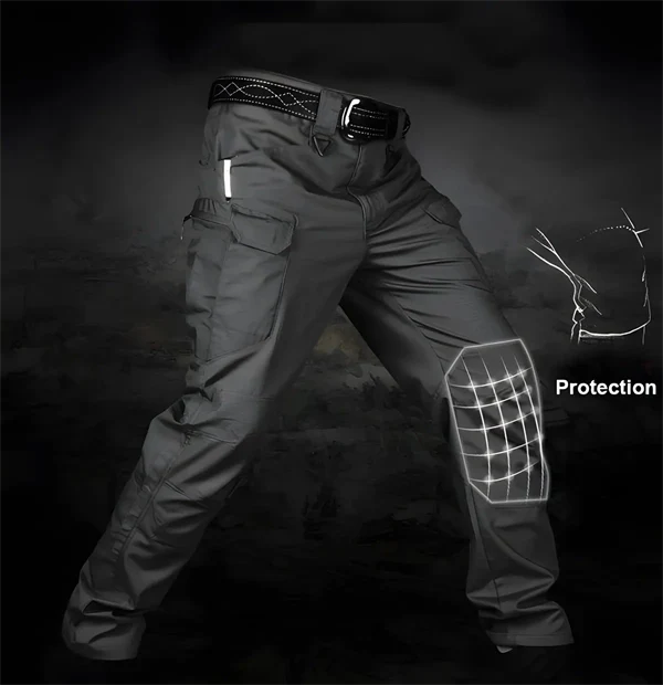 Outdoor Tactical Waterproof Pants – Army-Inspired Ripstop Combat Pants for Hiking, Multi-Pocket, Quick-Dry, Water-Resistant