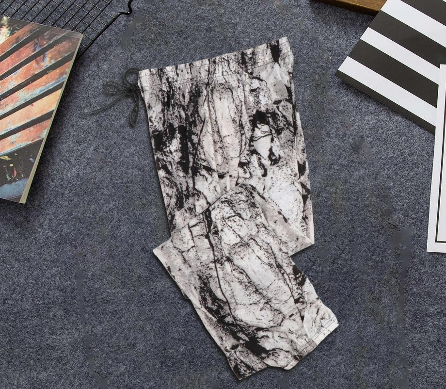 Women's Fashion Casual Harem Pants High Waist Printed Loose Beach Pants