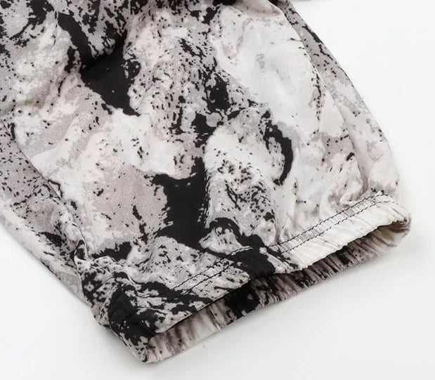 Women's Fashion Casual Harem Pants High Waist Printed Loose Beach Pants