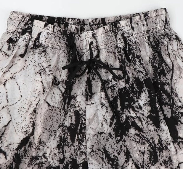 Women's Fashion Casual Harem Pants High Waist Printed Loose Beach Pants