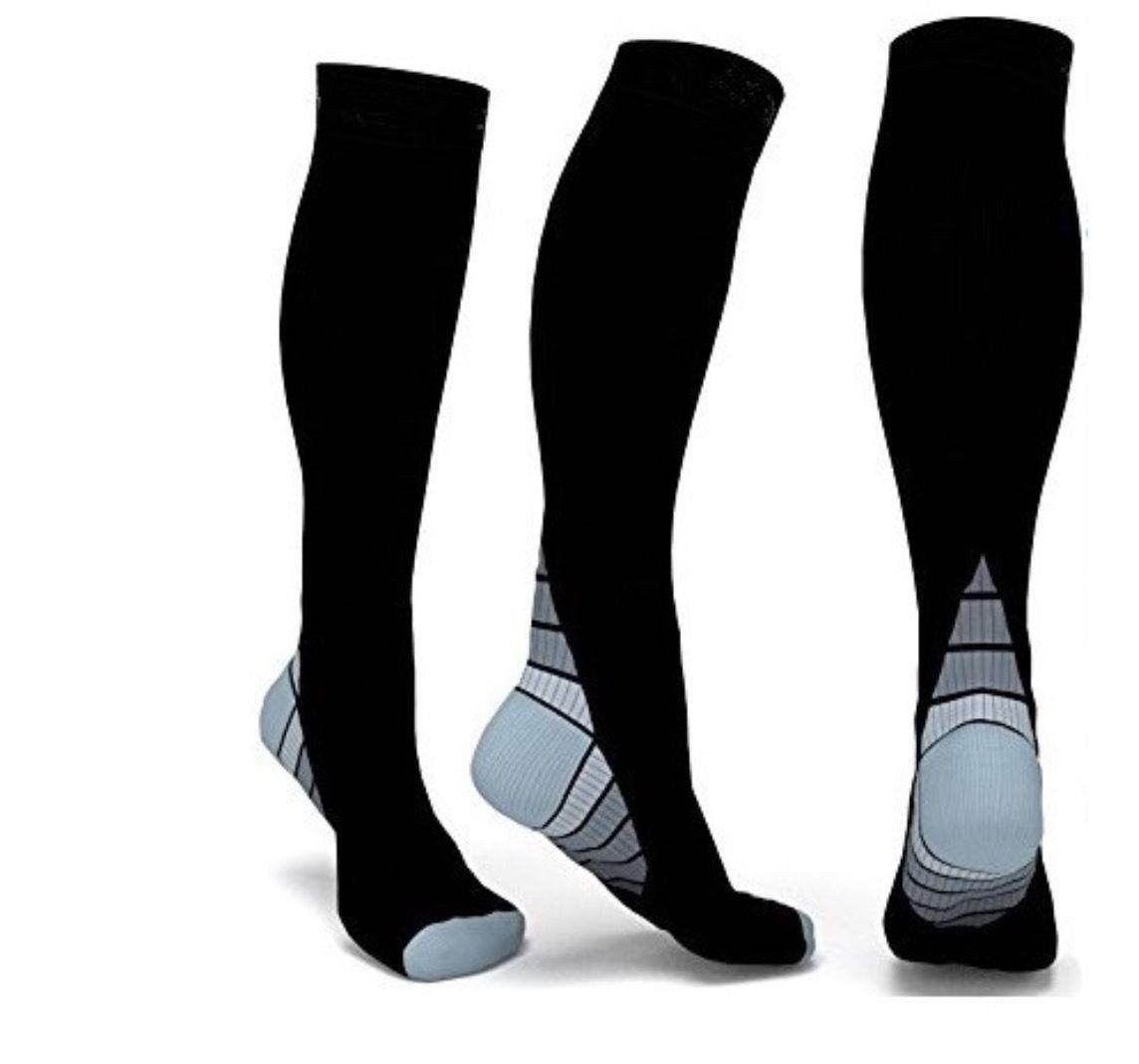 Athletic Fit Compression Socks with Graduated Target Zones 20-30 mmHg Support Stockings