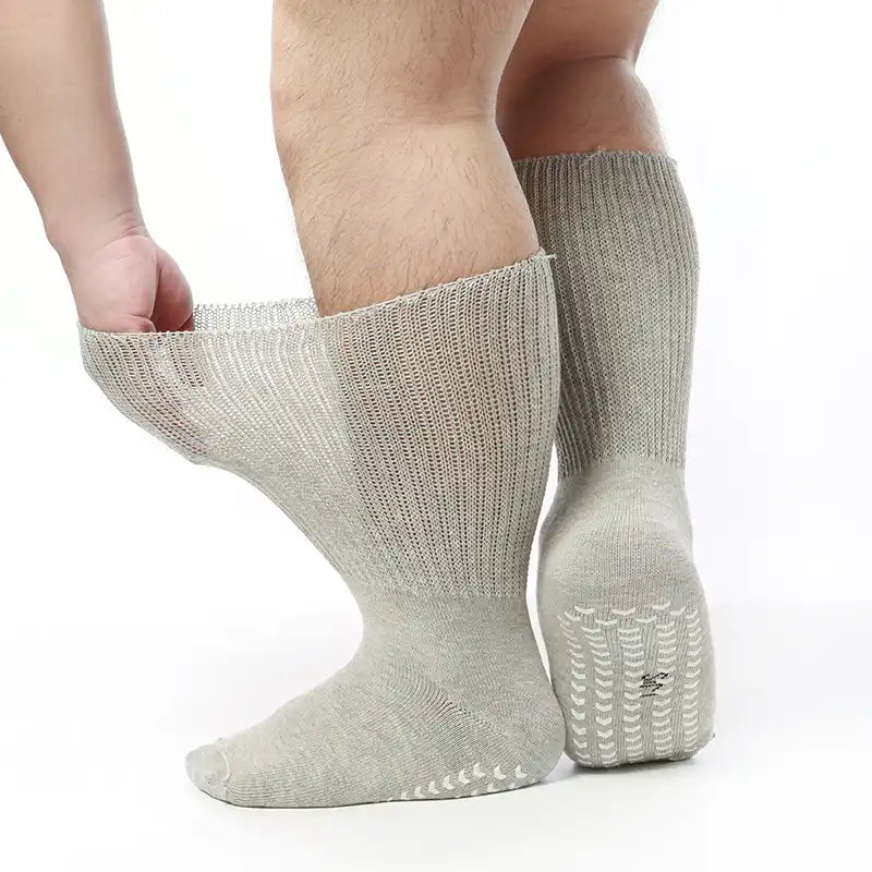 Plus Size Loose Socks Anti-Slip Diabetic Socks(2 Pairs)