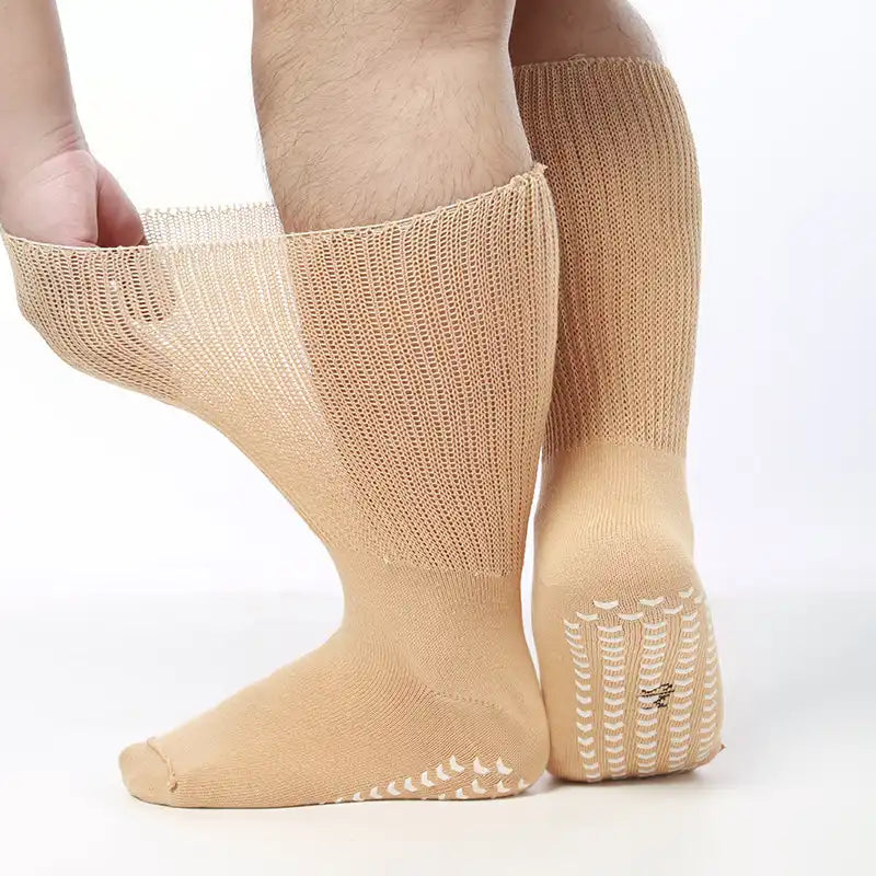 Plus Size Loose Socks Anti-Slip Diabetic Socks(2 Pairs)