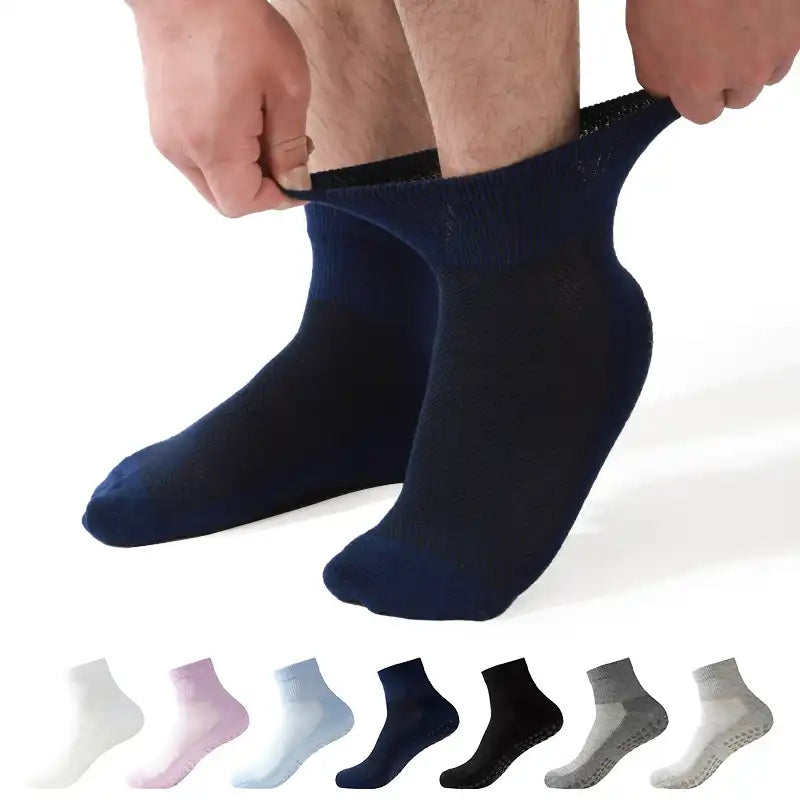Plus Size Non-Binding Diabetic Ankle Socks (2-Pairs)
