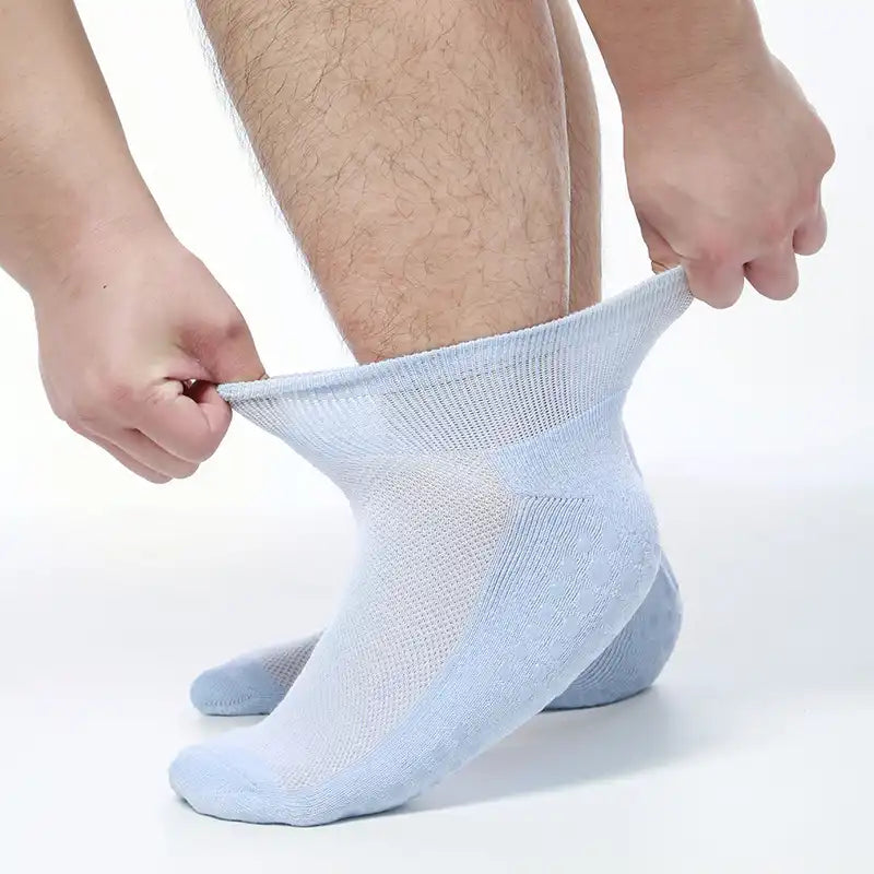 Plus Size Non-Binding Diabetic Ankle Socks (2-Pairs)