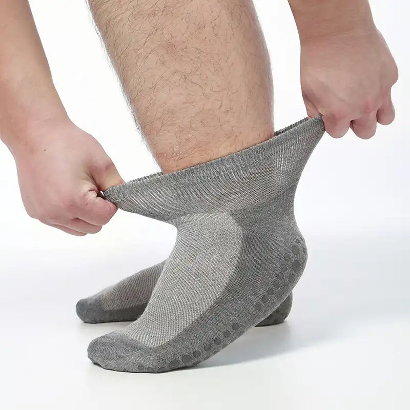 Plus Size Non-Binding Diabetic Ankle Socks (2-Pairs)