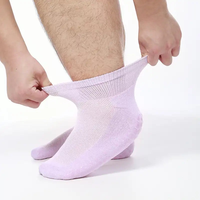 Plus Size Non-Binding Diabetic Ankle Socks (2-Pairs)
