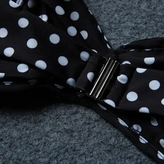 Plus Size Polka Dot Swimwear High Waist Bikini Set