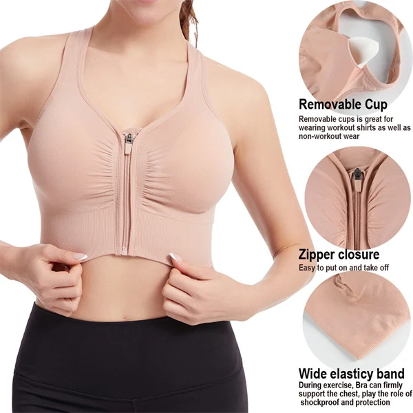 Plus Size Sports Bra for Women – Breathable Supportive Yoga and Gym Workout Top