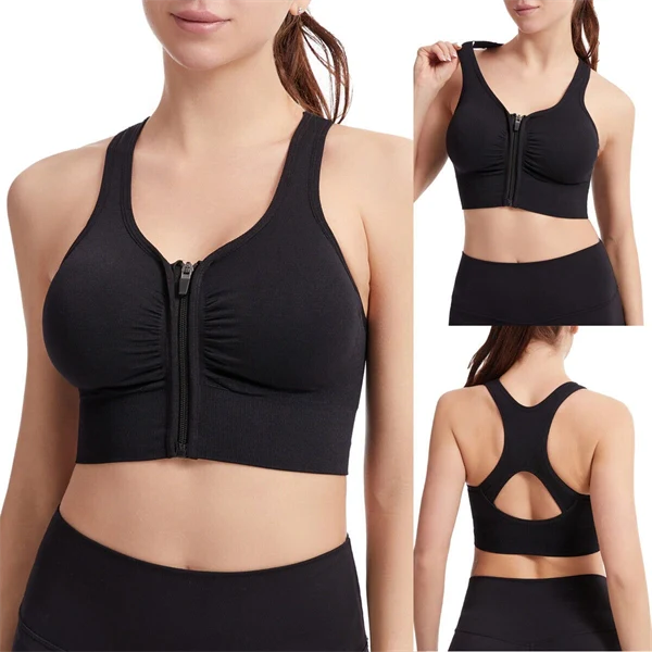 Plus Size Sports Bra for Women – Breathable Supportive Yoga and Gym Workout Top