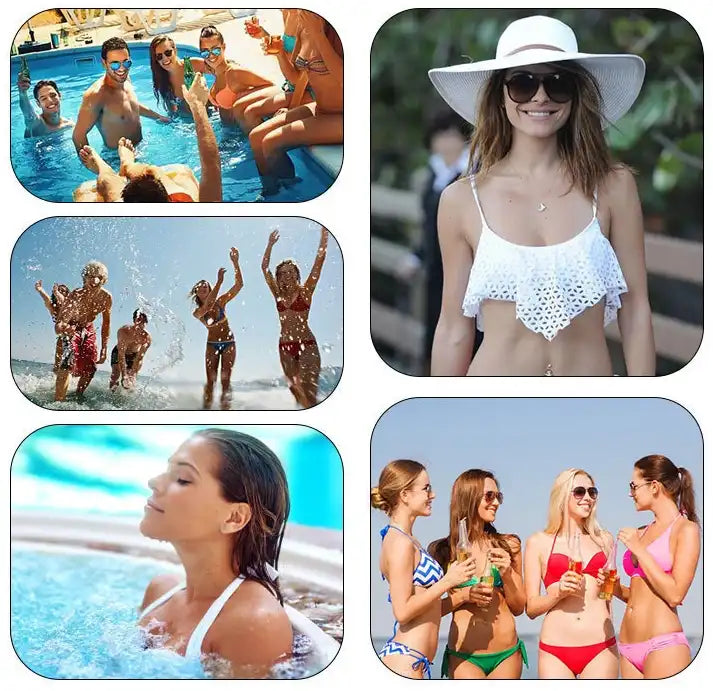 Plus Size Tankini Set | Tummy Control Swim with Cross Shoulder