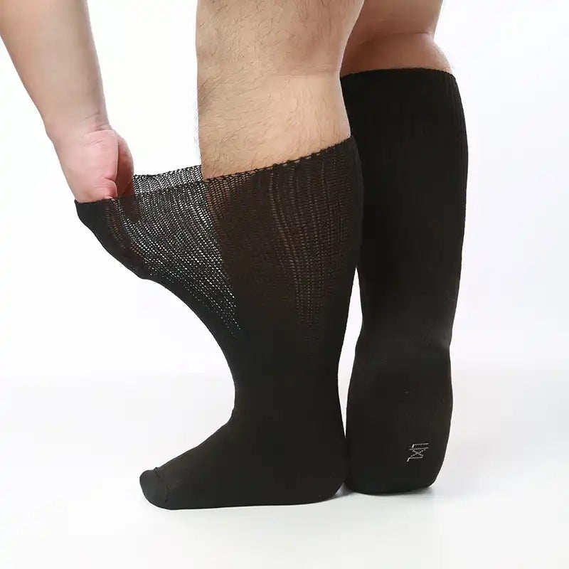 Plus Size Loose Socks Anti-Slip Diabetic Socks(2 Pairs)