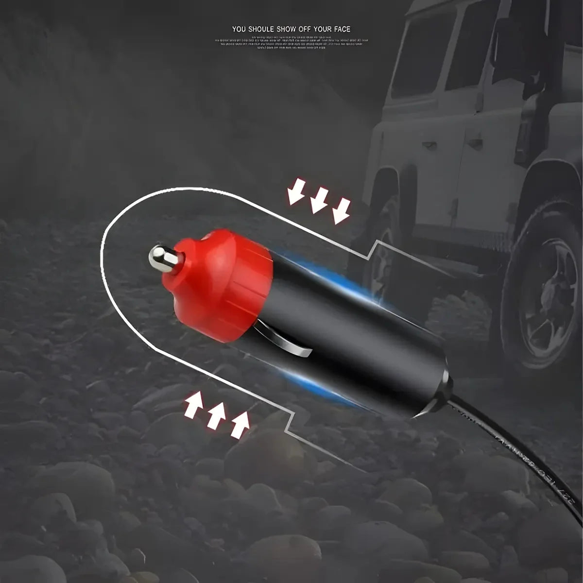 Portable 12V Car Heater - 500W Fast Heating for Winter Driving