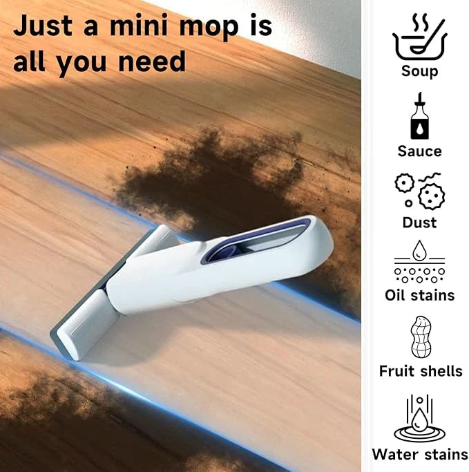 Portable Squeeze-Action Sponge Mop with Instant Absorption