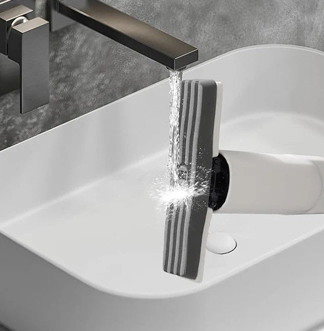 Portable Squeeze-Action Sponge Mop with Instant Absorption