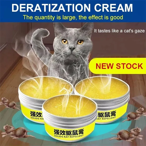 Powerful Anti-Rat Cream Rodent Repellent Gel – High-Temperature Resistant Mouse Deterrent for Car Engine Compartments, Roach Repellent Box for Vehicle & Home Use