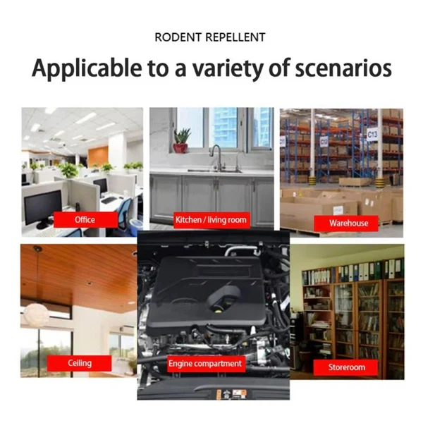 Powerful Anti-Rat Cream Rodent Repellent Gel – High-Temperature Resistant Mouse Deterrent for Car Engine Compartments, Roach Repellent Box for Vehicle & Home Use