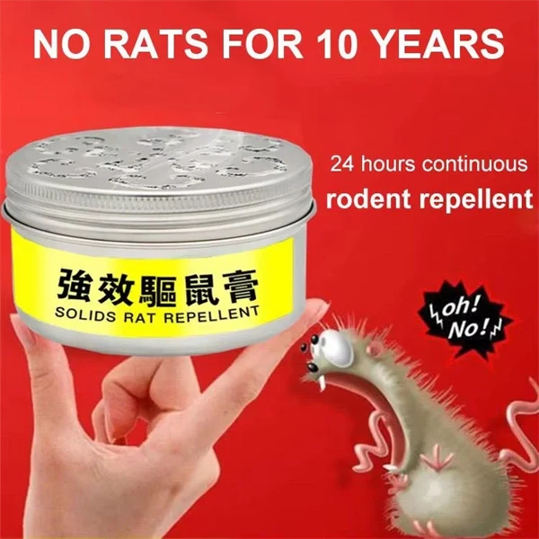 Powerful Anti-Rat Cream Rodent Repellent Gel – High-Temperature Resistant Mouse Deterrent for Car Engine Compartments, Roach Repellent Box for Vehicle & Home Use