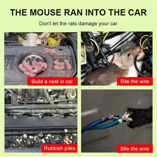 Powerful Anti-Rat Cream Rodent Repellent Gel – High-Temperature Resistant Mouse Deterrent for Car Engine Compartments, Roach Repellent Box for Vehicle & Home Use