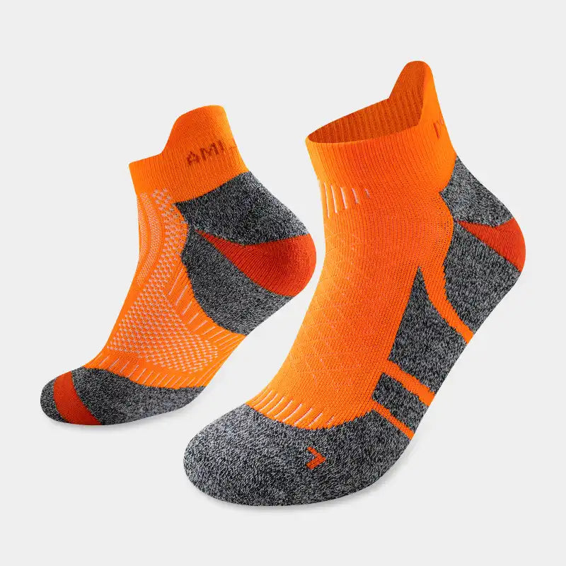 Pro Marathon Running Socks - Cushioned Ankle Socks (Unisex)