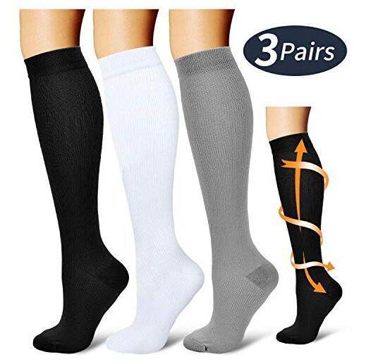 ROYALUCK Compression Socks Compression Stockings(3 Pairs) for Women & Men-Workout And Recovery