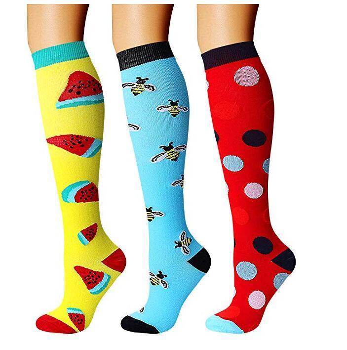 ROYALUCK Compression Socks Compression Stockings(3 Pairs) for Women & Men-Workout And Recovery