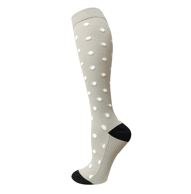 Wave point compression socks