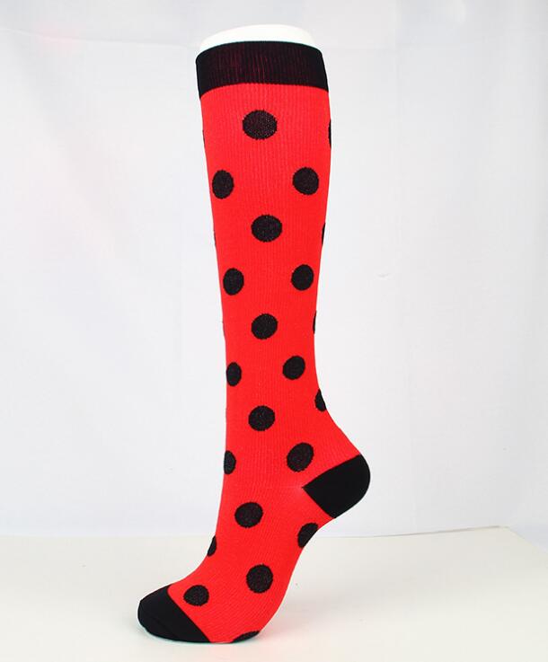 Wave point compression socks