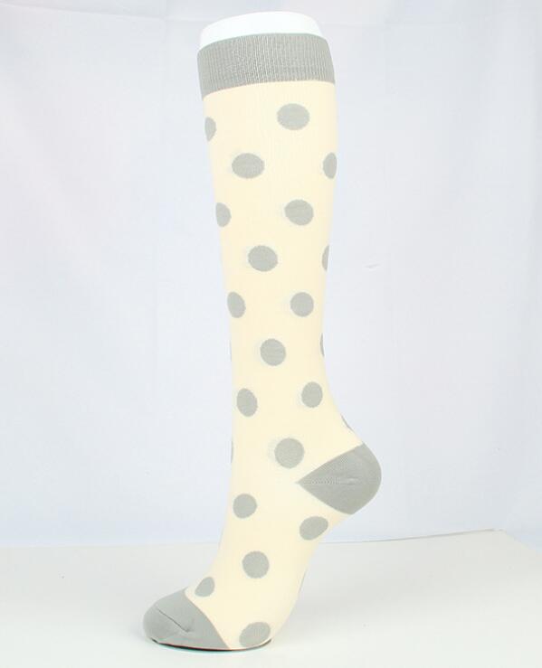Wave point compression socks