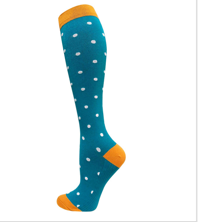 Wave point compression socks