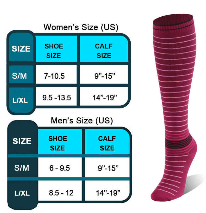 Energy Compression Socks 20-30mmHg stocking support for men and women