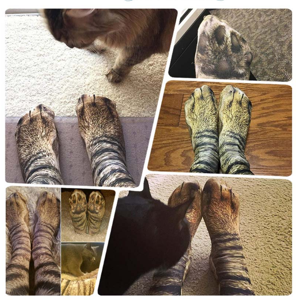 New 3D Print Adult Animal Paw Socks