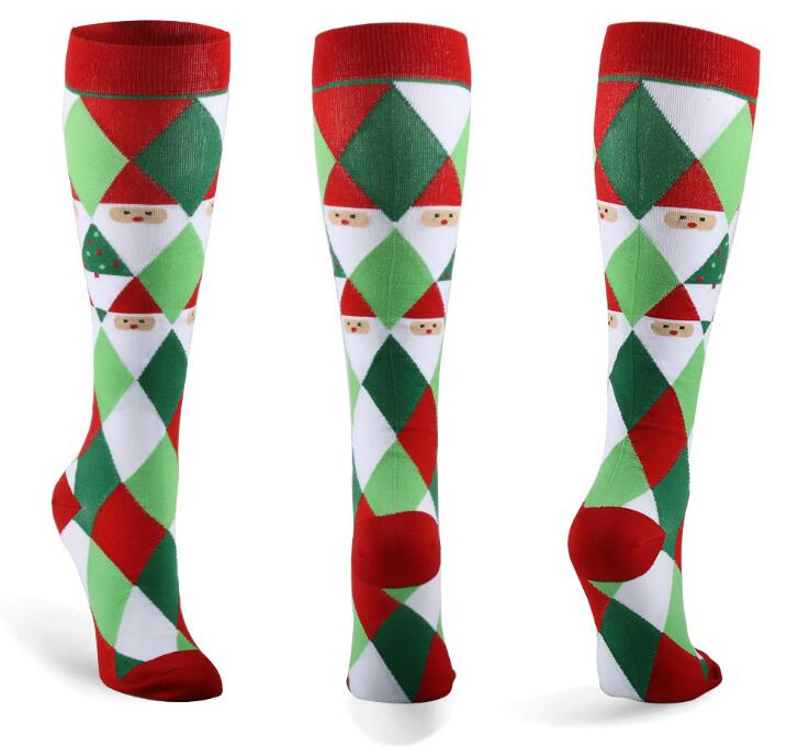 Latest Christmas Compression Socks Support 20-30mmHg-For Men and Women-Workout And Recovery