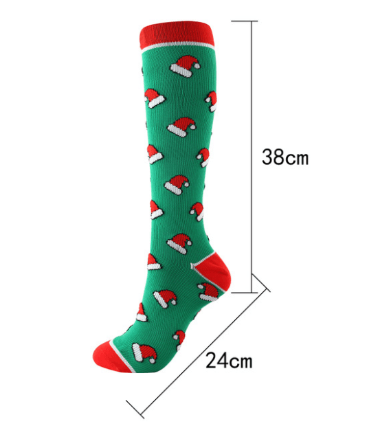 The Latest Christmas Compression Socks support 20-30mmHg-Beauty and Benefit to your feet.