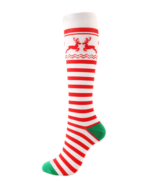 The Latest Christmas Compression Socks support 20-30mmHg-Beauty and Benefit to your feet.