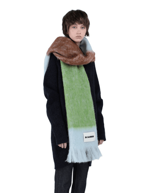 Fashion Cashmere Scarf With Muticolors JIL SANDER