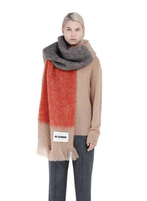 Fashion Cashmere Scarf With Muticolors JIL SANDER