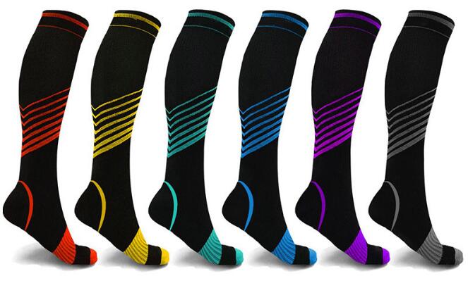 The Latest Color Bar Compression Socks 15-30mmHg For Workout And Recovery-Men And Women.