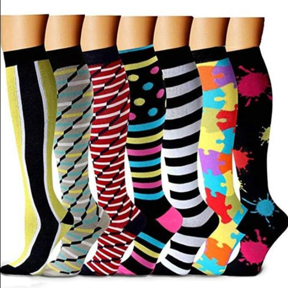ROYALUCK Best Compression Socks (7/8 Pairs) for Women & Men(15-20mmHg)