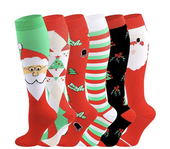 The Latest Christmas Compression Socks Support 20-30mmHg-For Men and Women-Workout And Recovery