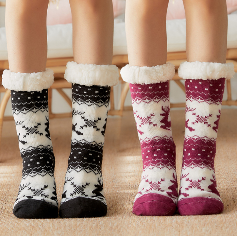 Extra-warm Fleece Indoor Socks #1