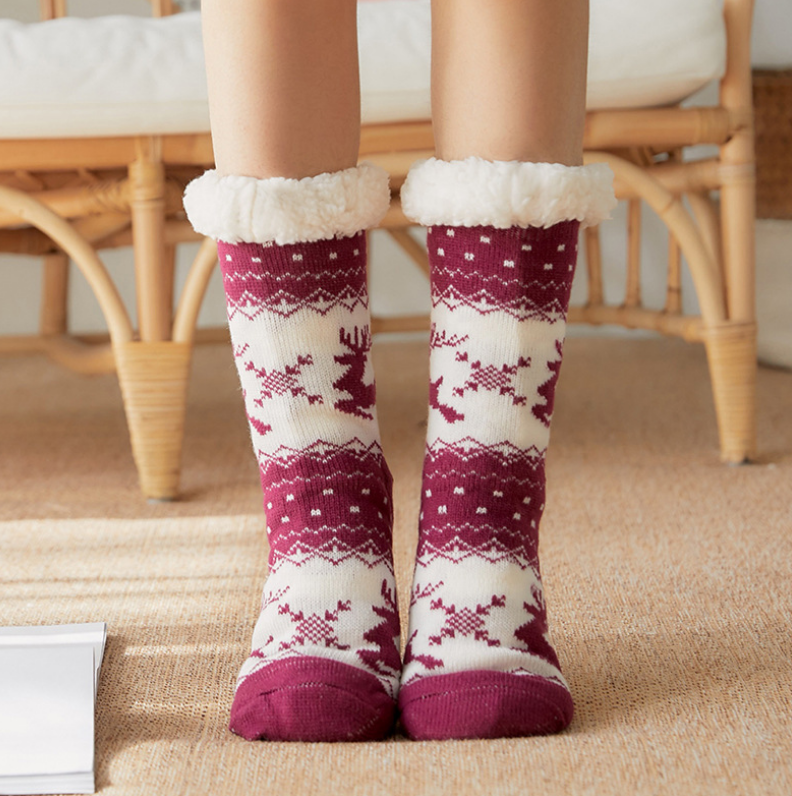 Extra-warm Fleece Indoor Socks #1