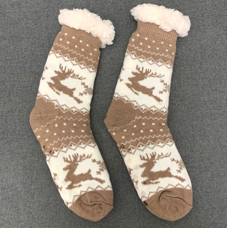 Extra-warm Fleece Indoor Socks #1