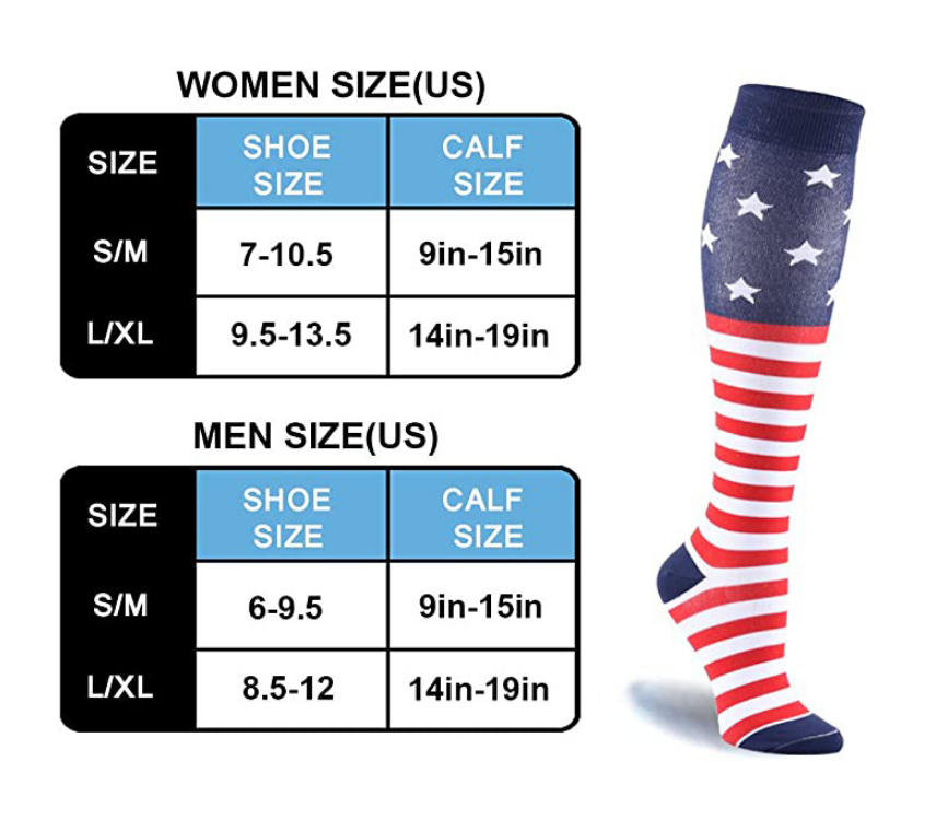 #1 Best Compression Socks for Women & Men- Best for Running, Travel,Nurse, Flight, Pregnancy -Workout And Recovery
