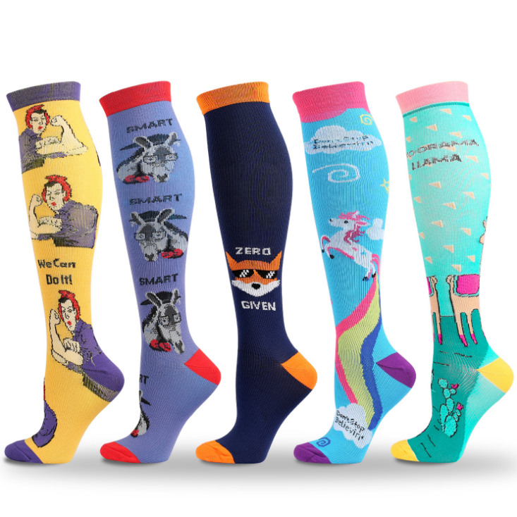ROYALUCK 5 Pairs Best Compression Socks for Women & Men-Workout And Recovery